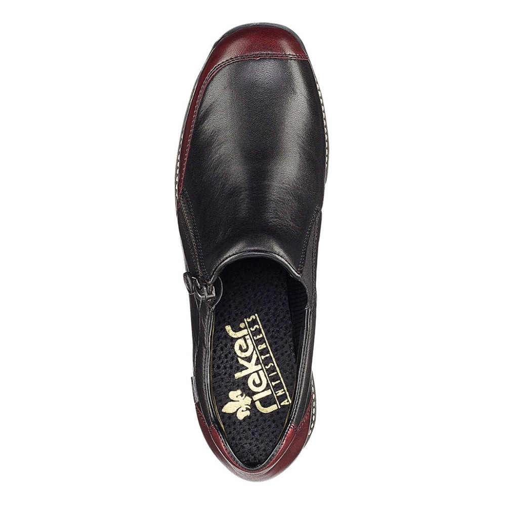 detail Dámské mokasíny RIEKER RIE-10100190-W0 černá