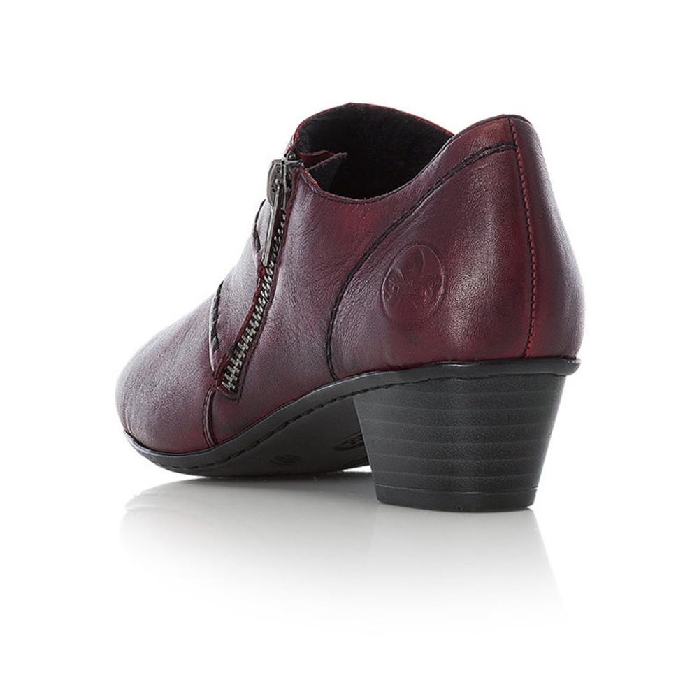 detail Dámské polobotky RIEKER 53870-35 červená W0