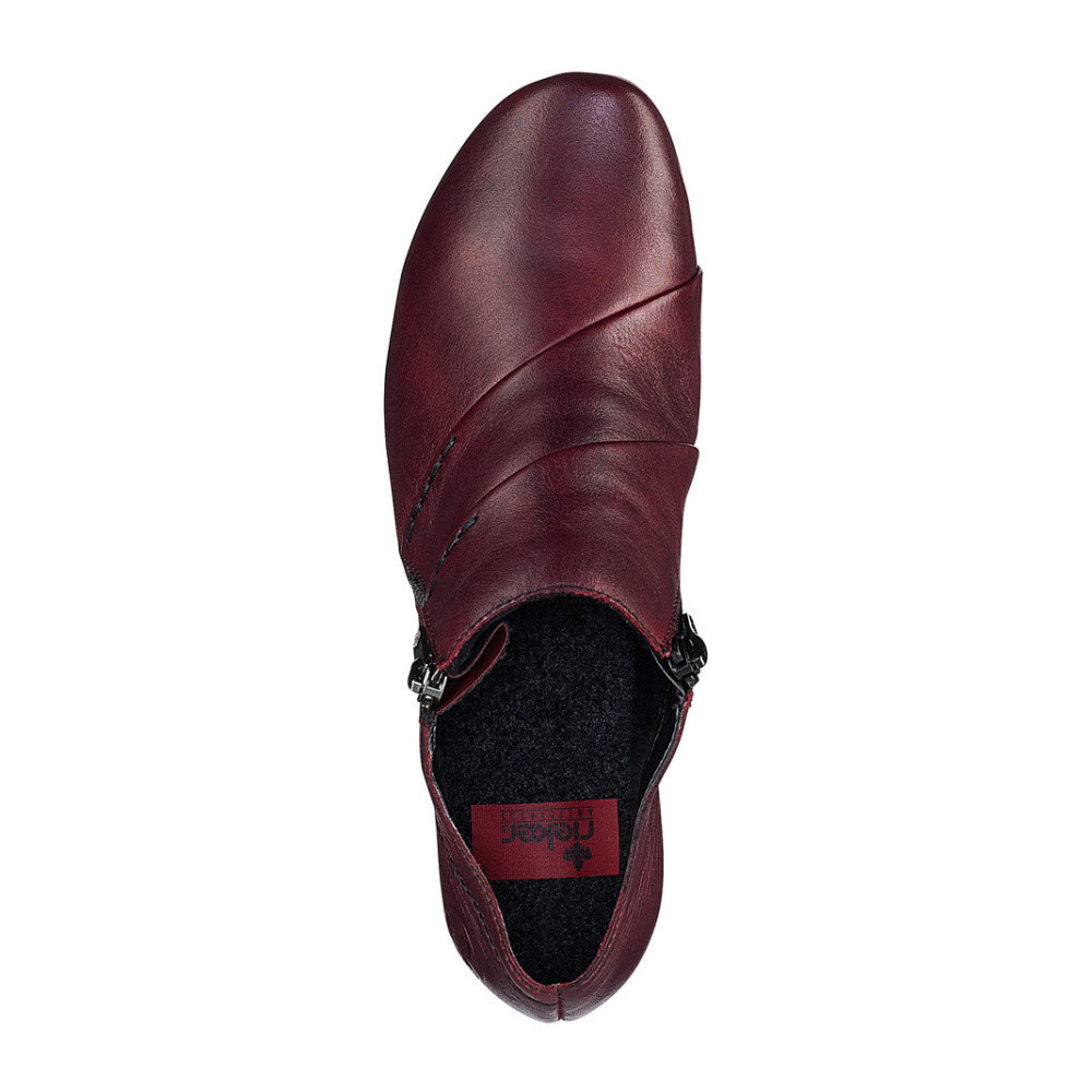 detail Dámské polobotky RIEKER 53870-35 červená W0