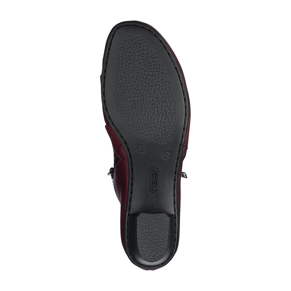 detail Dámské polobotky RIEKER 53870-35 červená W0