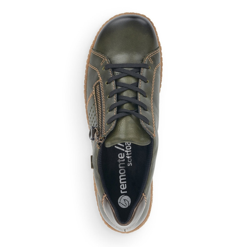 detail Dámské tenisky REMONTE R4717-54 zelená W0