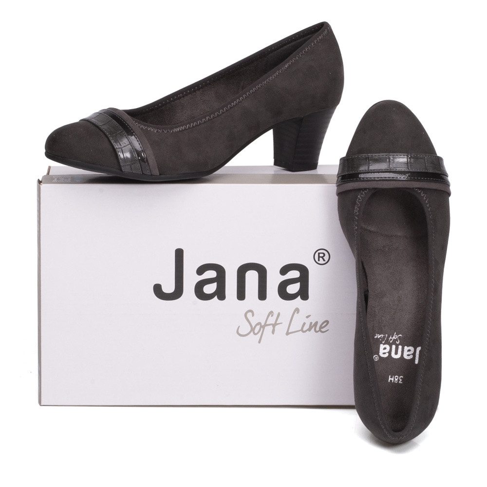 detail Dámské lodičky JANA JAN-10100336-W0 šedá