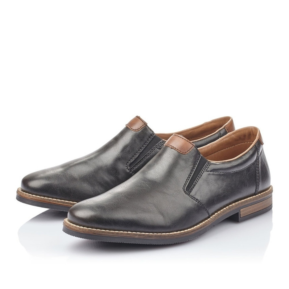 detail Pánské mokasíny RIEKER 13562-00 černá S1