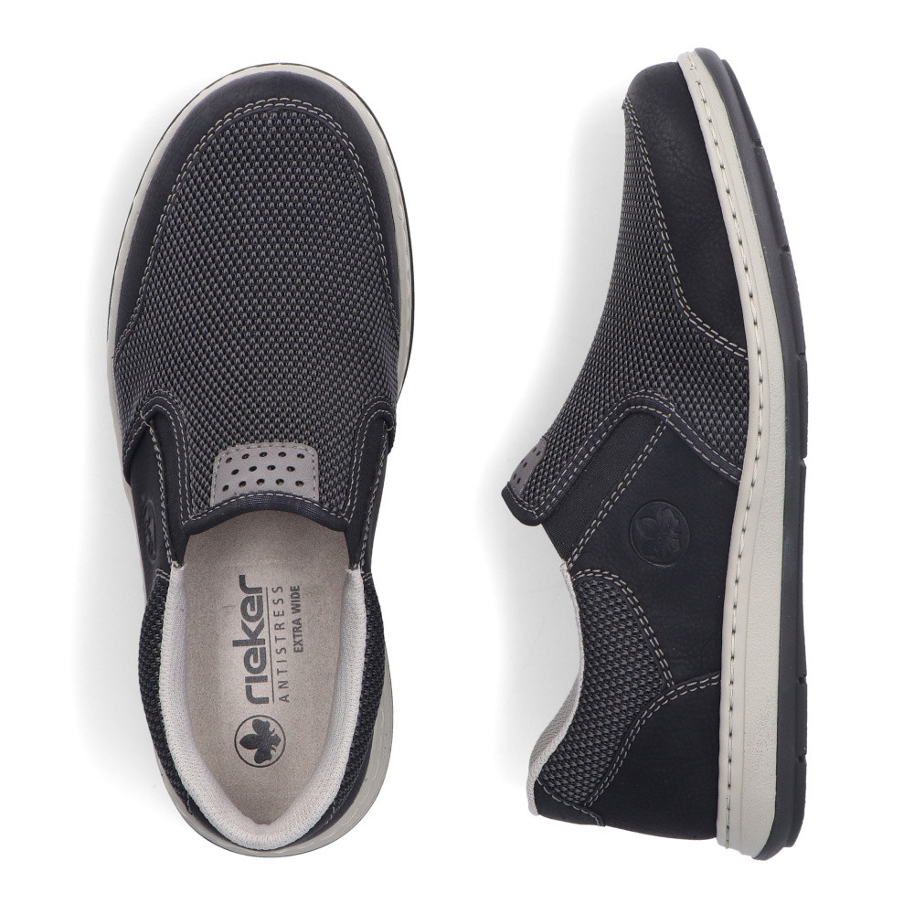 detail Pánské mokasíny RIEKER 17363-00 černá S5