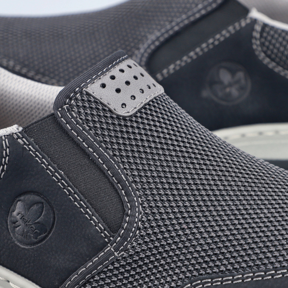 detail Pánské mokasíny RIEKER 17363-00 černá S5