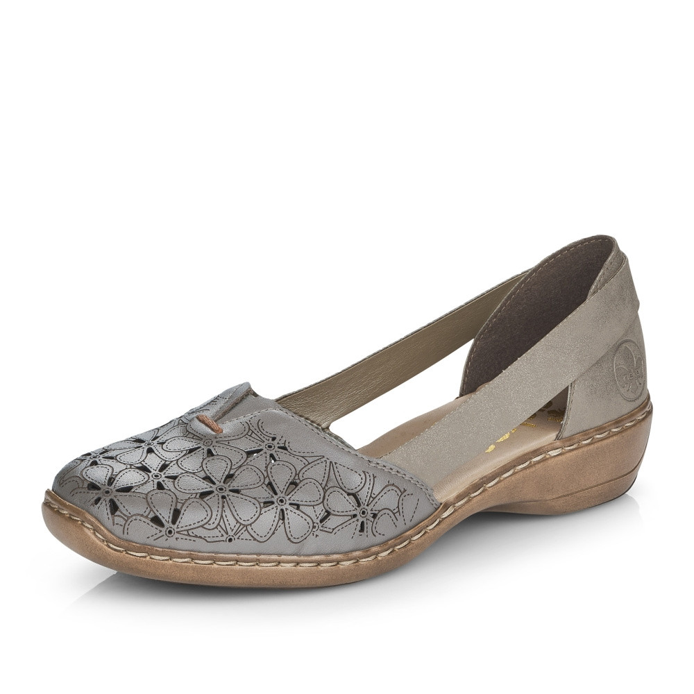 detail Dámské baleríny RIEKER RIE-10100462-S3 béžová