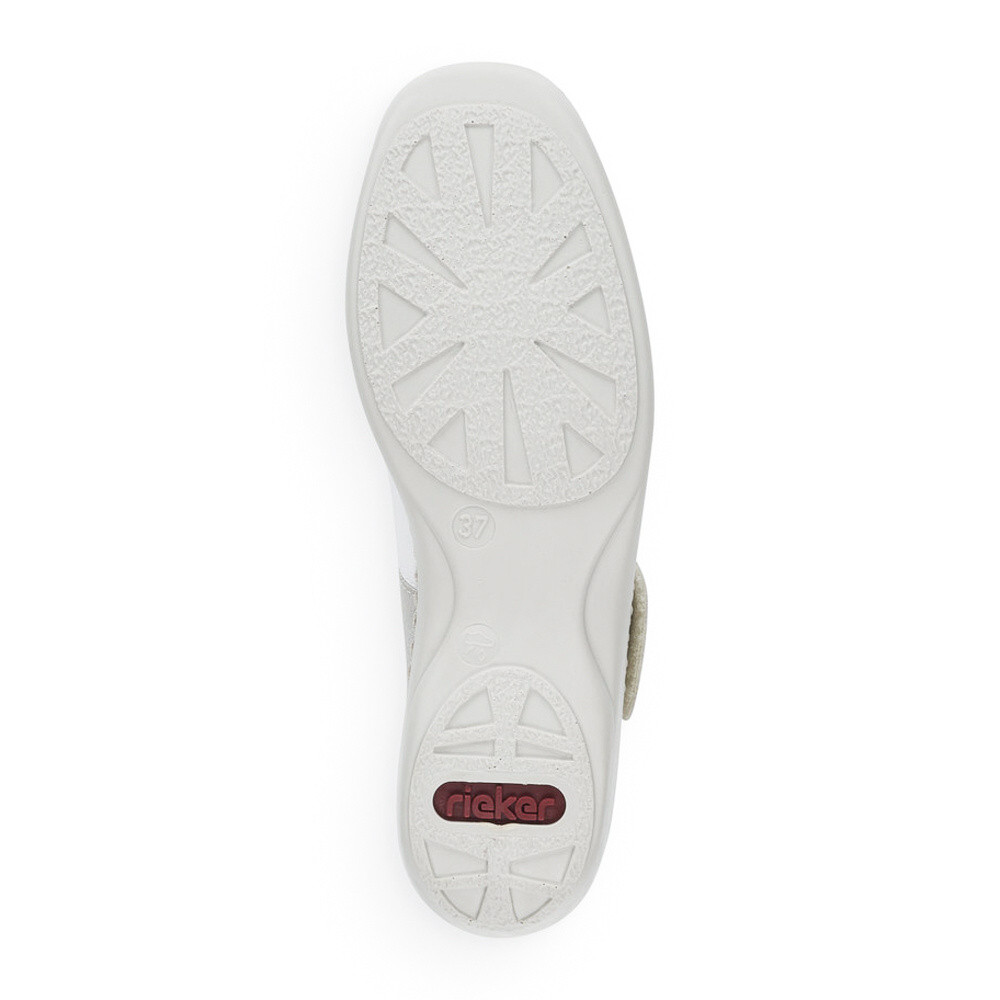 detail Dámské polobotky RIEKER 41368-80 bílá S5
