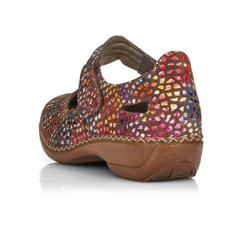 detail Dámské polobotky RIEKER 413G7-90 multicolor S2