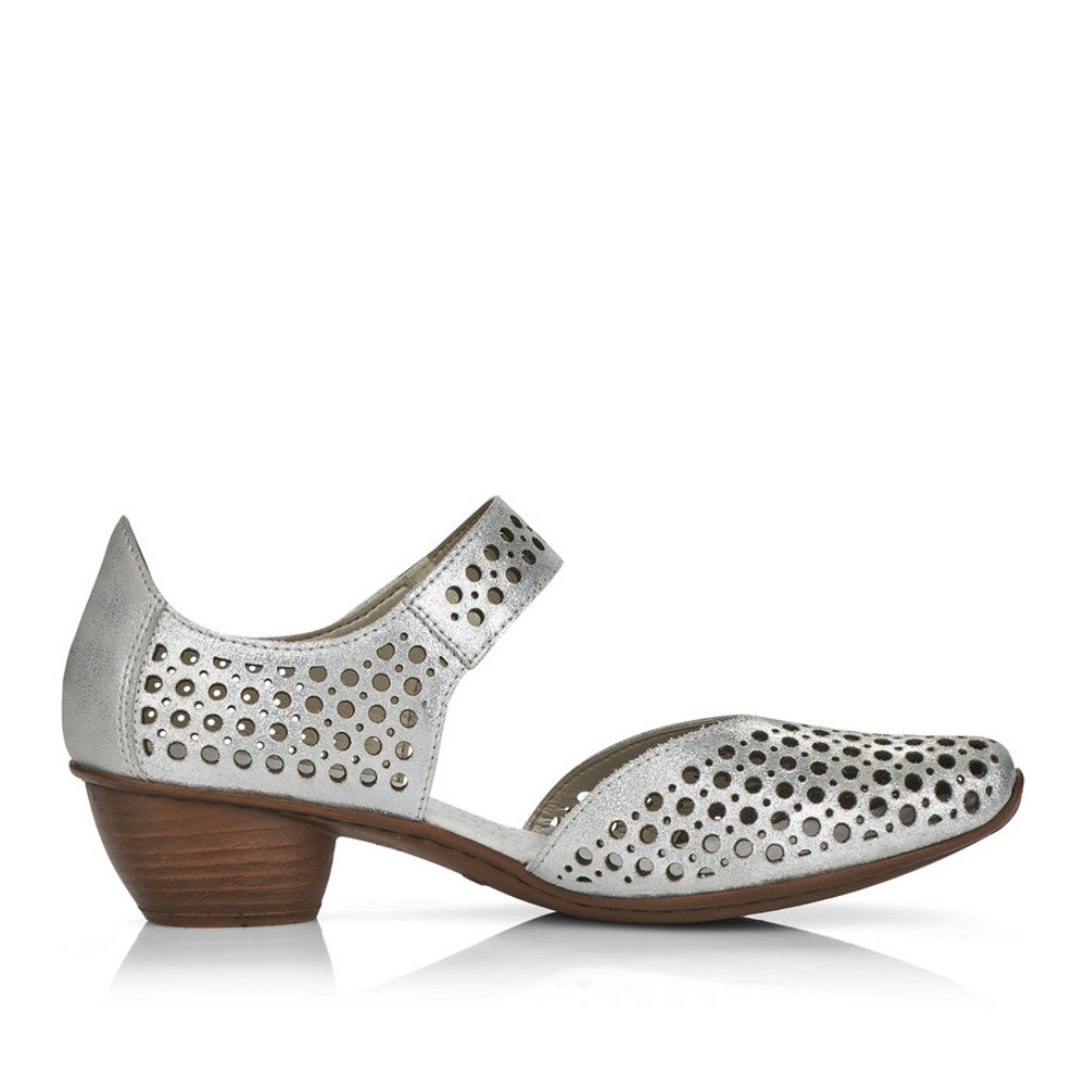 detail Dámské lodičky RIEKER RIE-10100479-S1 stříbrná