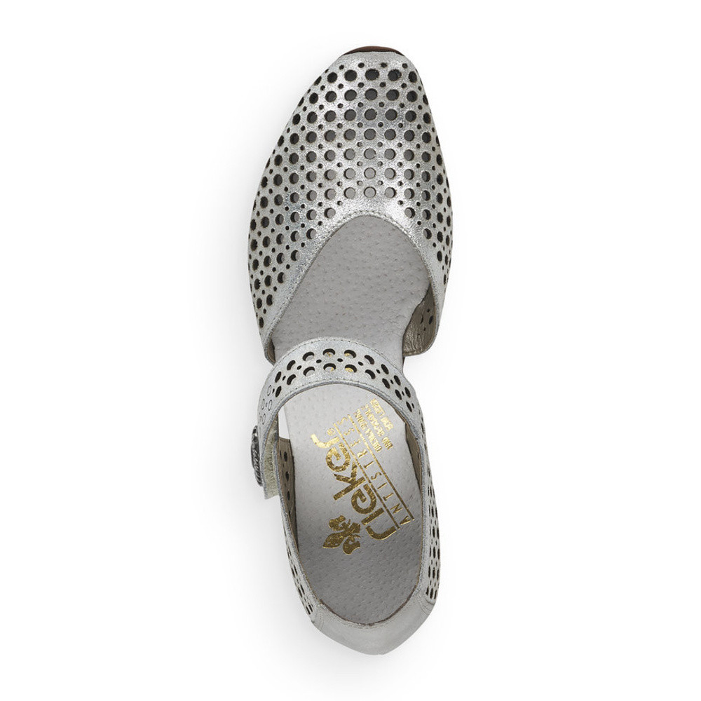 detail Dámské lodičky RIEKER RIE-10100479-S1 stříbrná