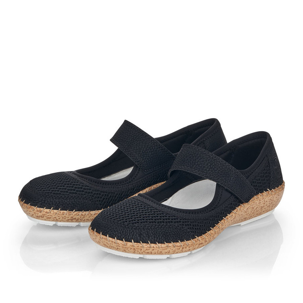 detail Dámské polobotky RIEKER RIE-10100484-S2 černá