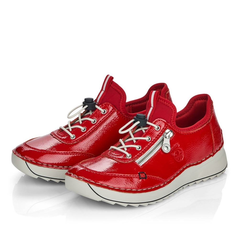 detail Dámské polobotky RIEKER 51562-33 červená S2