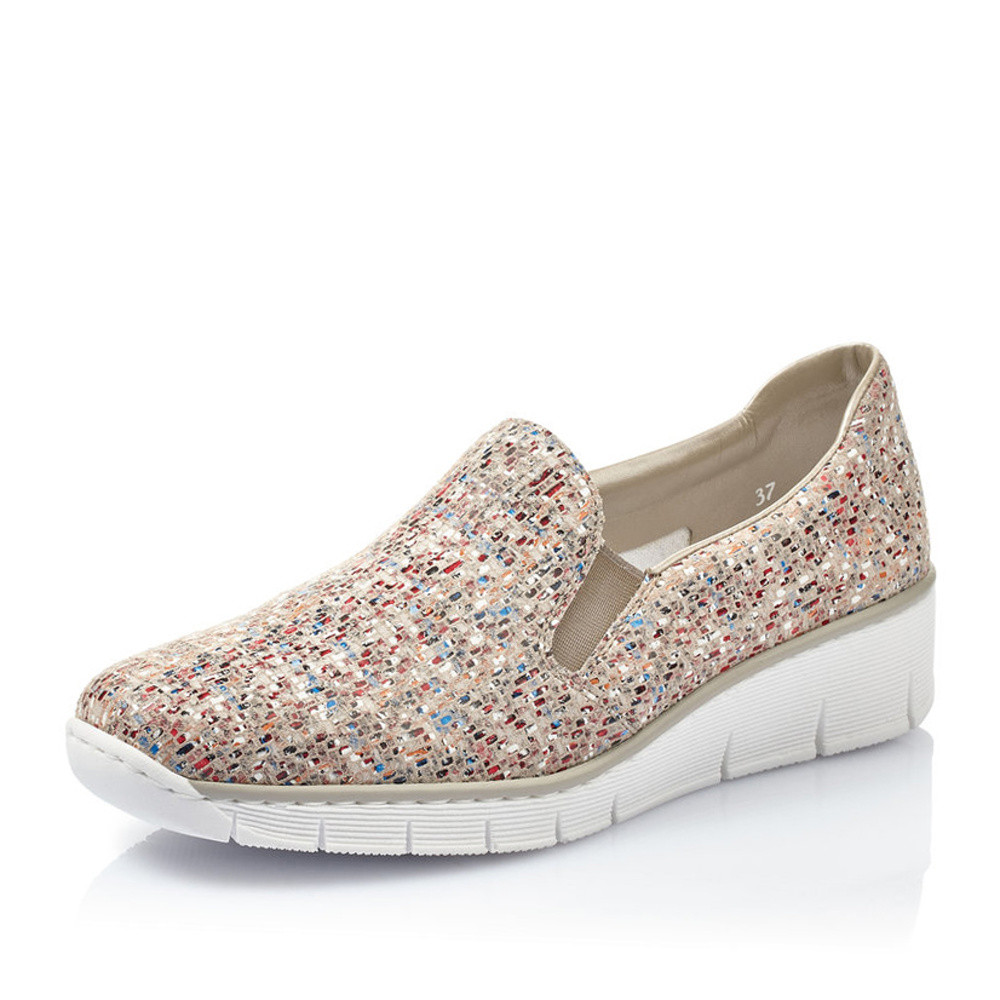 detail Dámské mokasíny RIEKER RIE-10100512-S2 multicolor