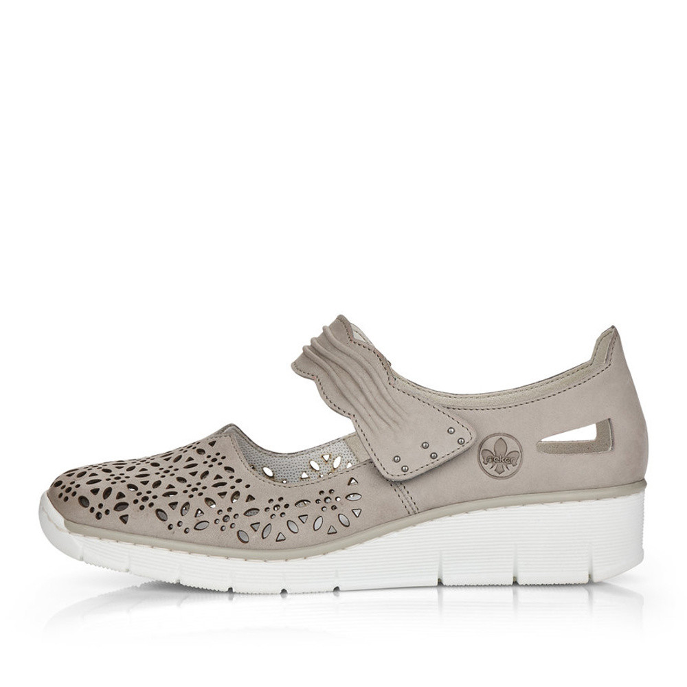 detail Dámské polobotky RIEKER 537G7-40 šedá S4