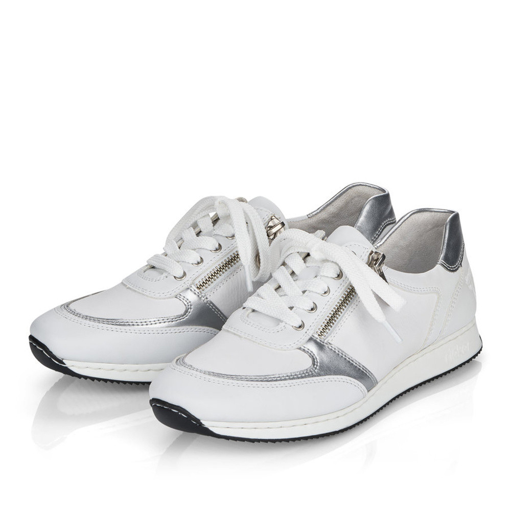 detail Dámske tenisky RIEKER 56031-80 biela S1