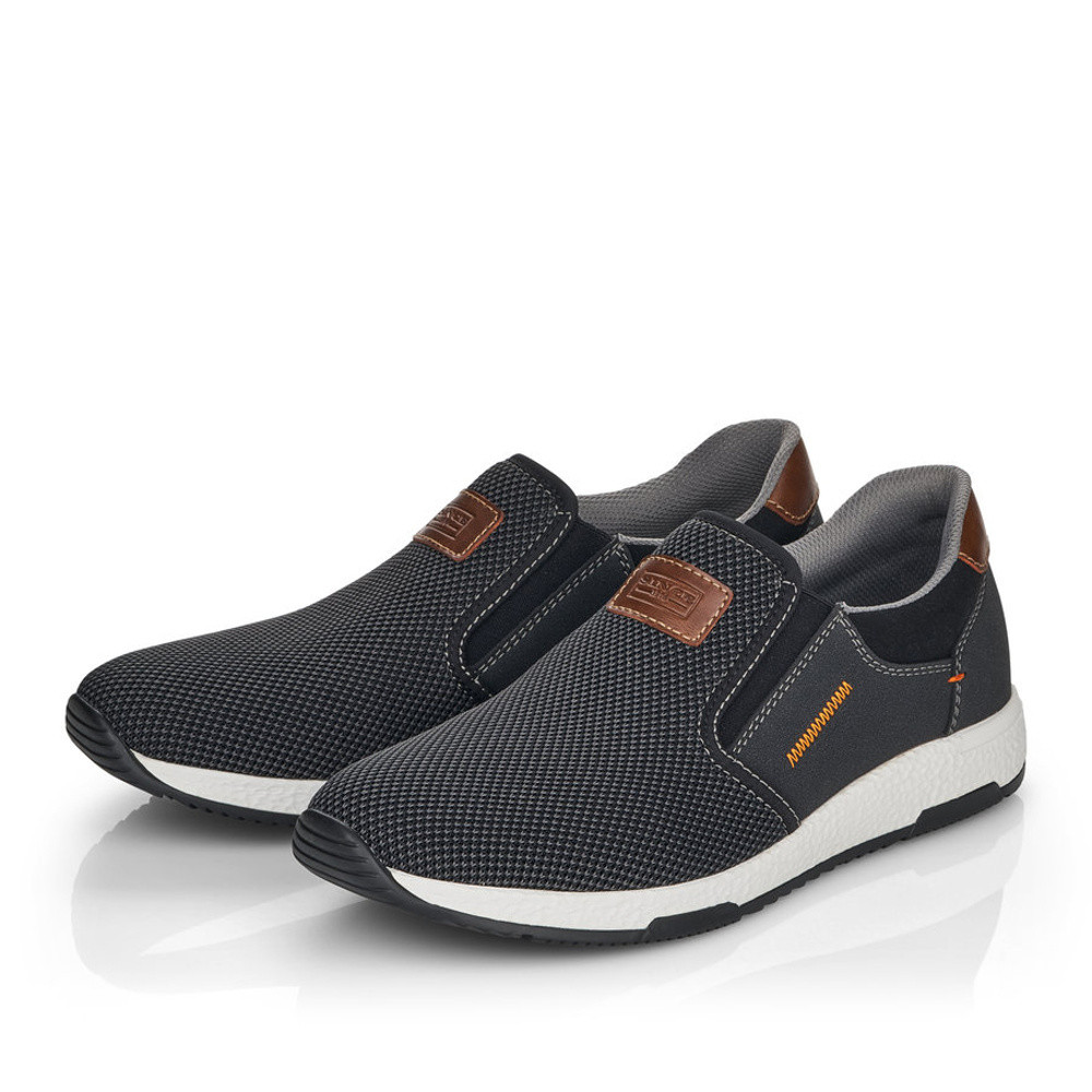 detail Pánské mokasíny RIEKER B3450-00 černá S5