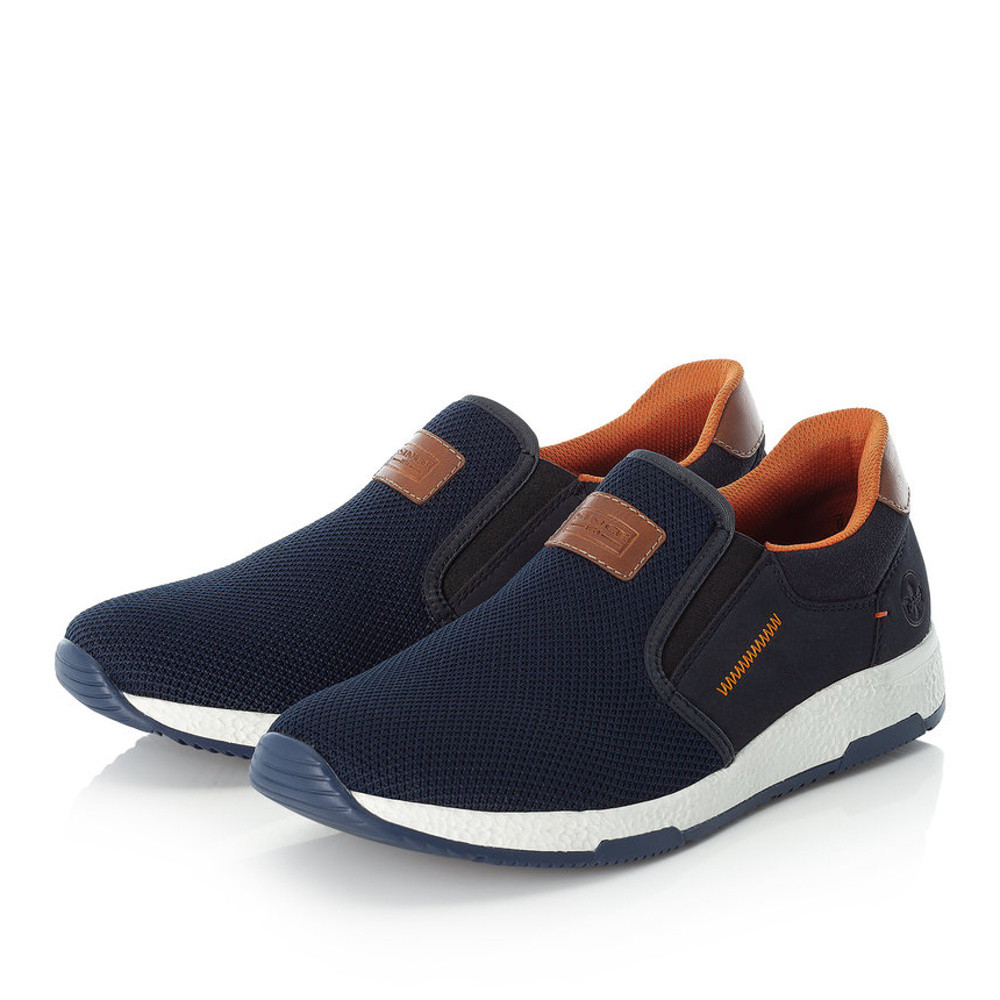 detail Pánské mokasíny RIEKER B3450-14 modrá S5