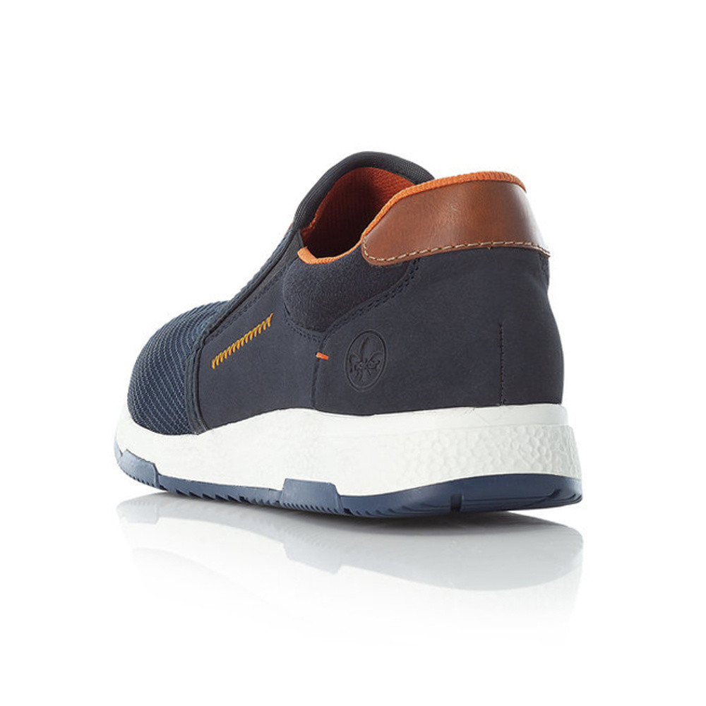 detail Pánské mokasíny RIEKER B3450-14 modrá S5