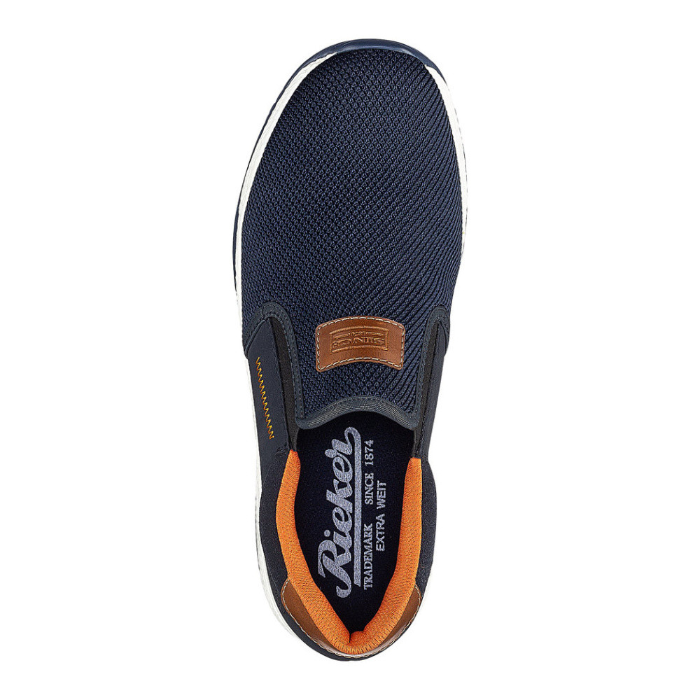 detail Pánské mokasíny RIEKER B3450-14 modrá S5