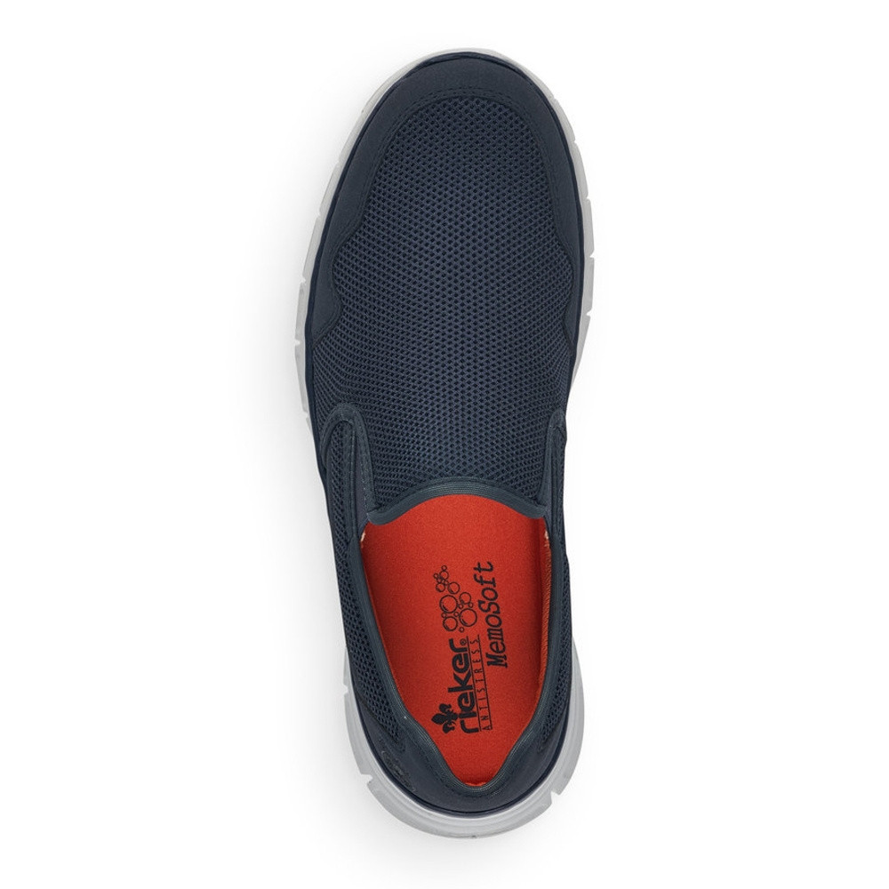 detail Pánské mokasíny RIEKER B4862-14 modrá S1