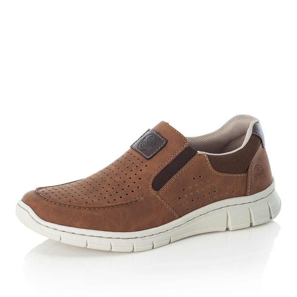 detail Pánské mokasíny RIEKER B7766-24 hnědá S1