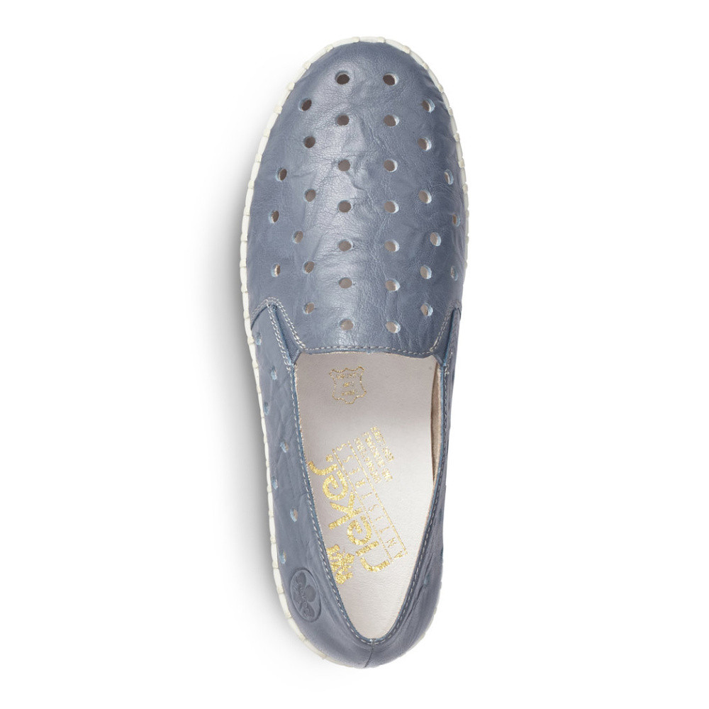 detail Dámské mokasíny RIEKER RIE-10100644-S1 modrá