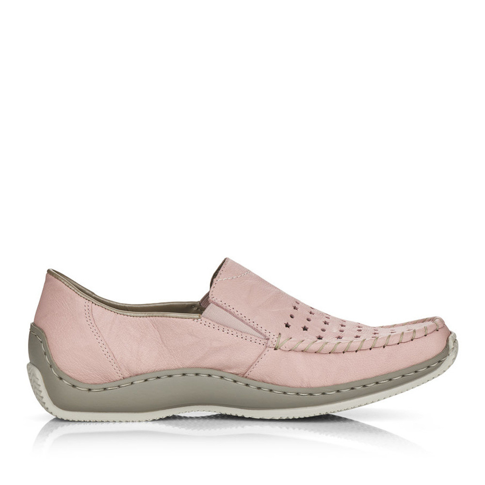 detail Dámské mokasíny RIEKER RIE-10100647-S2 růžová