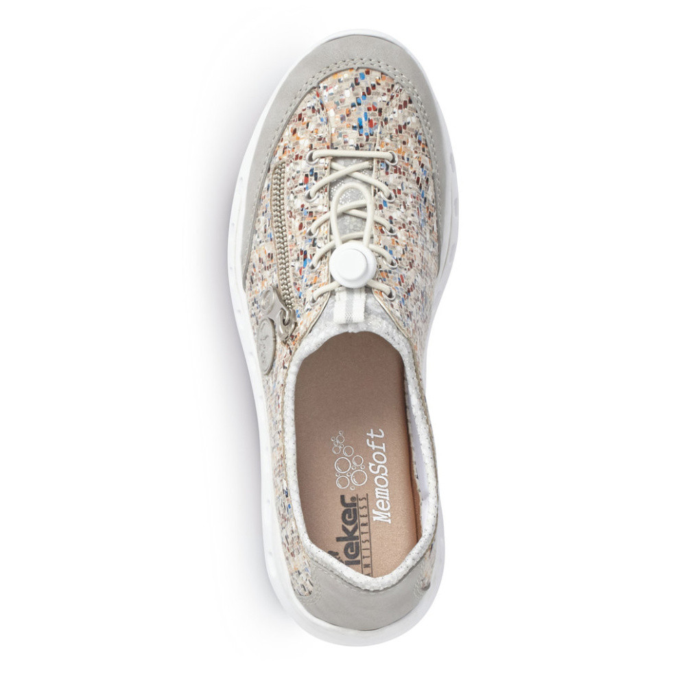 detail Dámské polobotky RIEKER RIE-10100654-S3 šedá