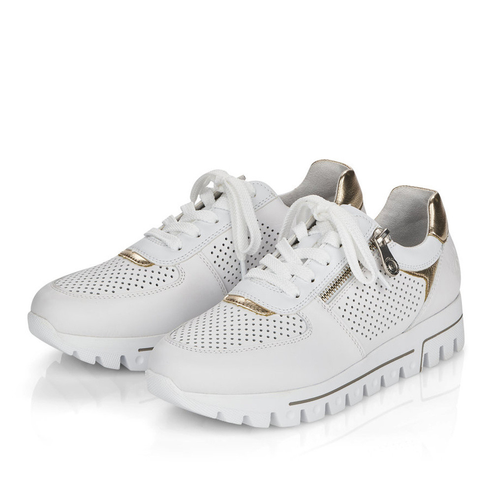 detail Dámské polobotky RIEKER RIE-10100658-S1 bílá