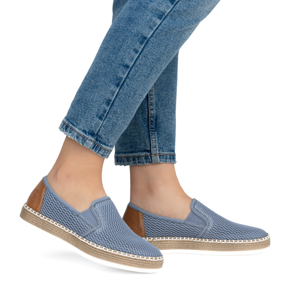 detail Dámské mokasíny RIEKER L7873-12 modrá S6