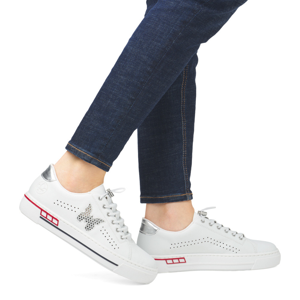 detail Dámské tenisky RIEKER L8857-80 bílá S5