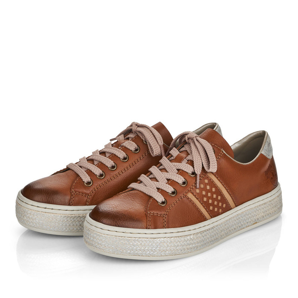 detail Dámské tenisky RIEKER RIE-10100684-S1 hnědá