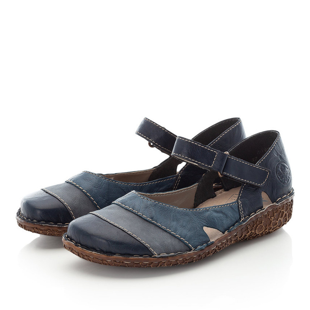 detail Dámské polobotky RIEKER RIE-10100690-S1 modrá