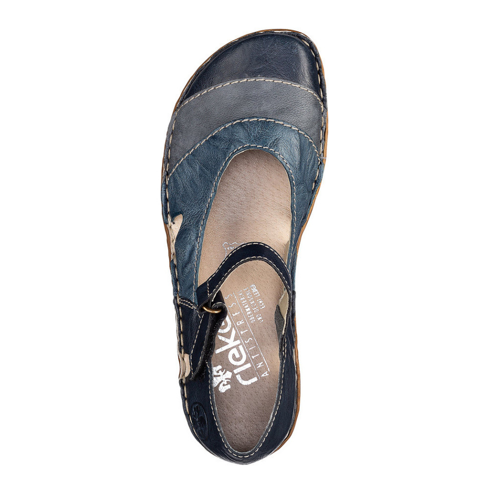 detail Dámské polobotky RIEKER RIE-10100690-S1 modrá