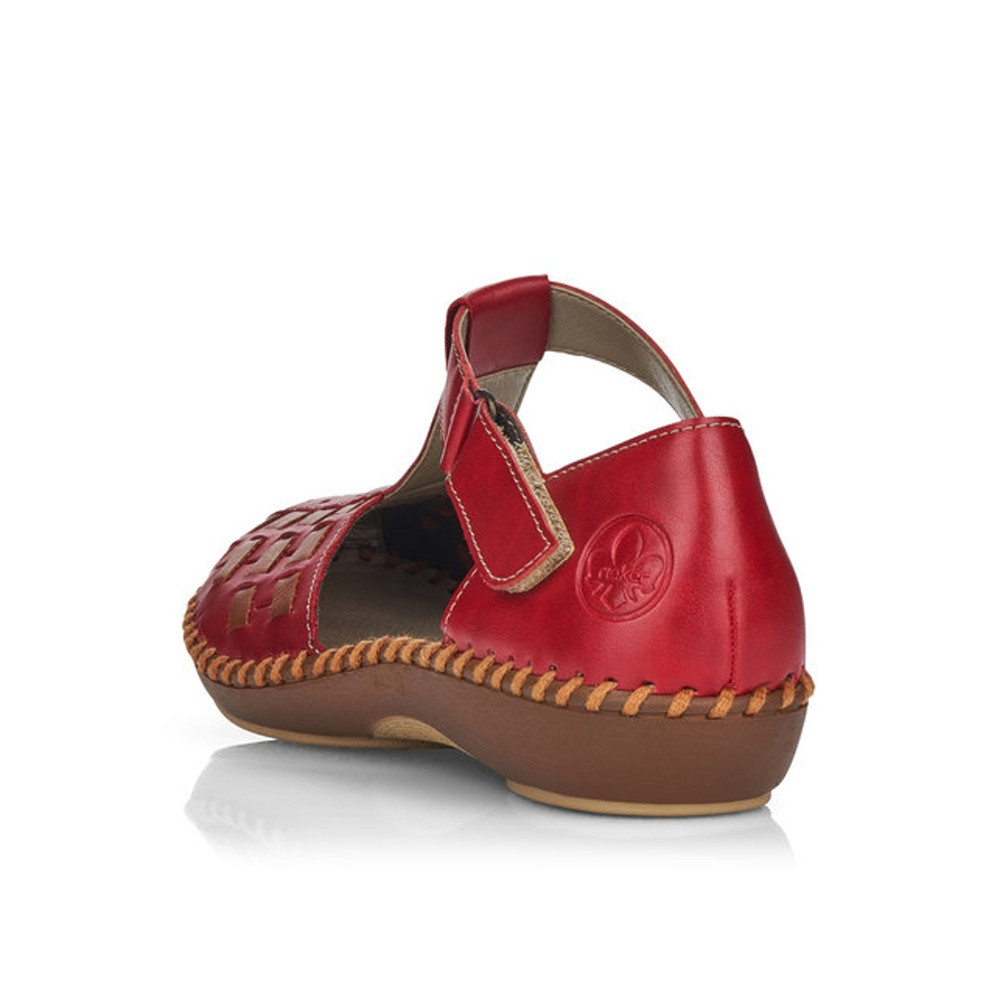 detail Dámské polobotky RIEKER RIE-10100697-S1 červená