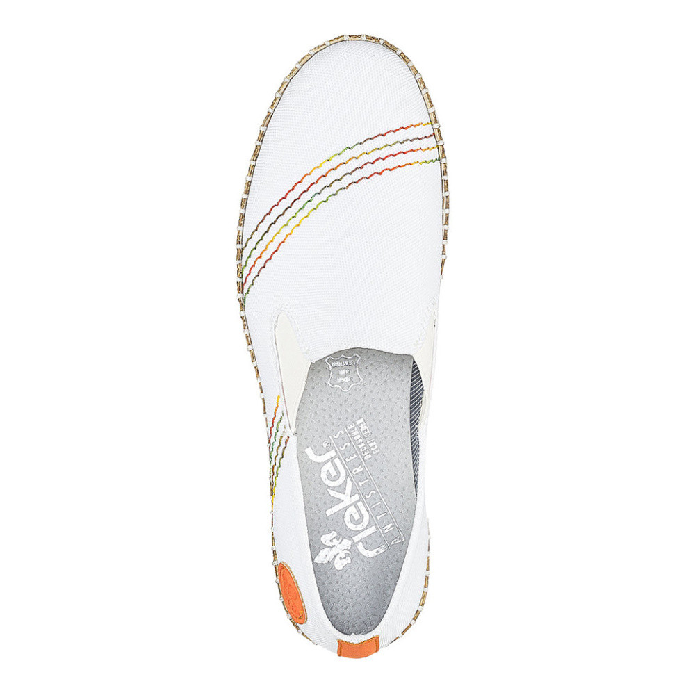 detail Dámské mokasíny RIEKER M2251-80 bílá S1