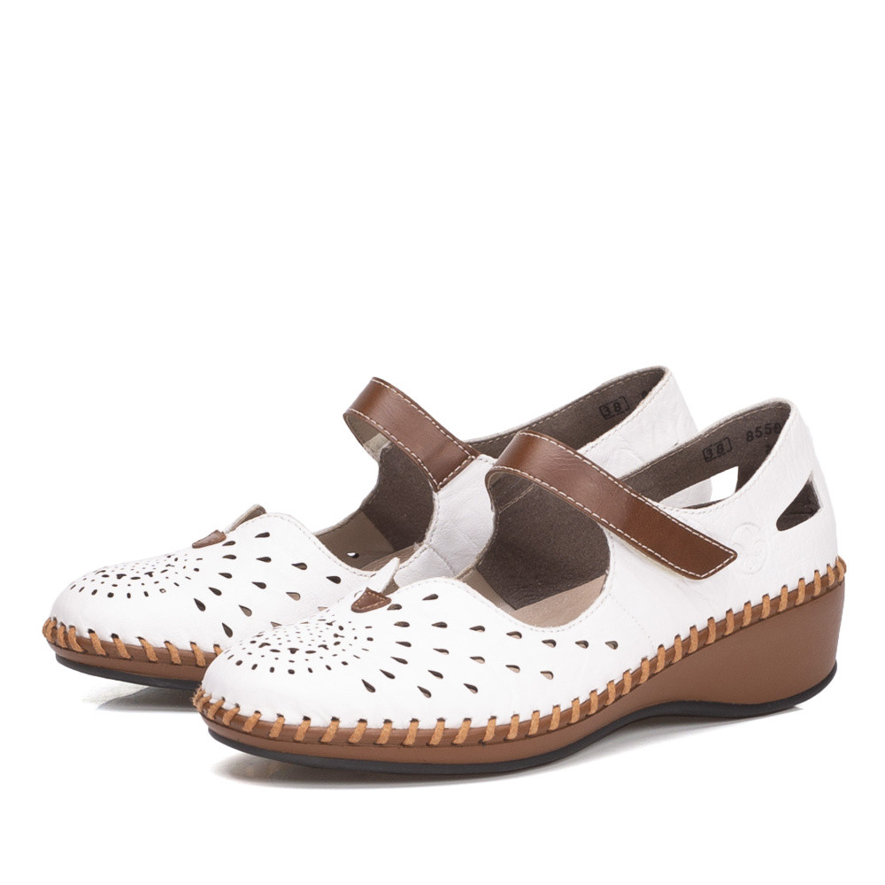 detail Dámské polobotky RIEKER RIE-10100717-S1 bílá