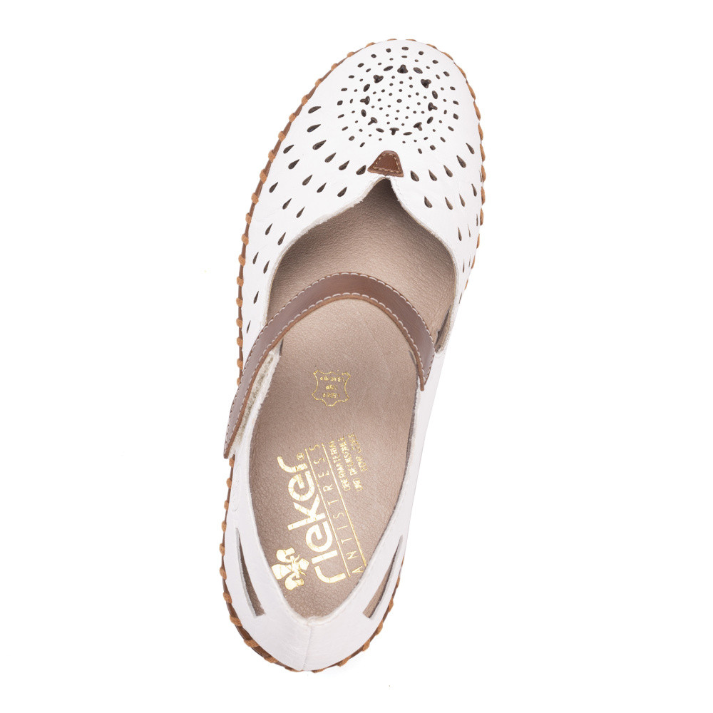 detail Dámské polobotky RIEKER RIE-10100717-S1 bílá