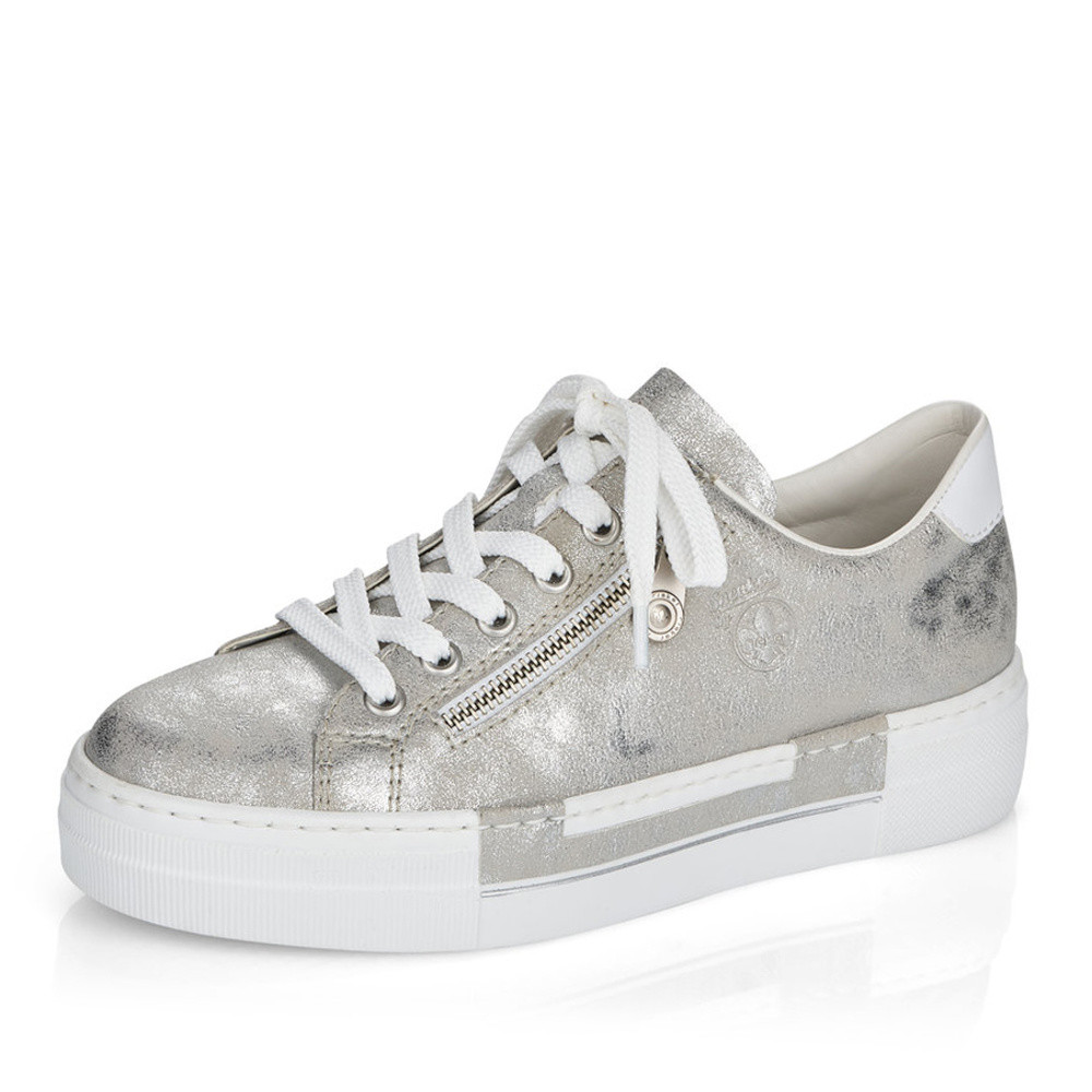 detail Dámské tenisky RIEKER N49C2-41 stříbrná S2