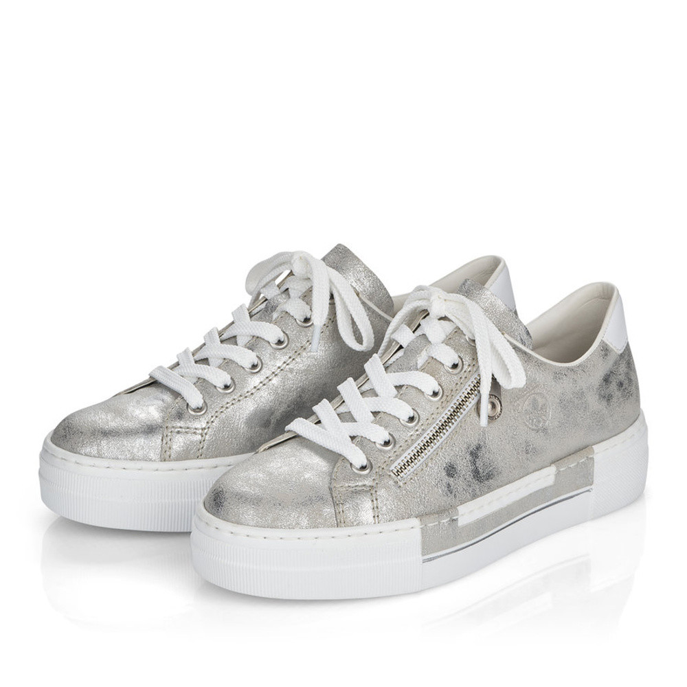 detail Dámské tenisky RIEKER N49C2-41 stříbrná S2