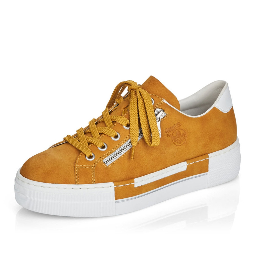 detail Dámské tenisky RIEKER N49C2-67 žlutá S2