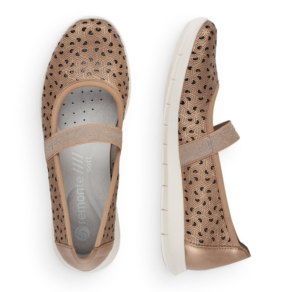 detail Dámské baleríny REMONTE RIE-10100846-S1 růžová