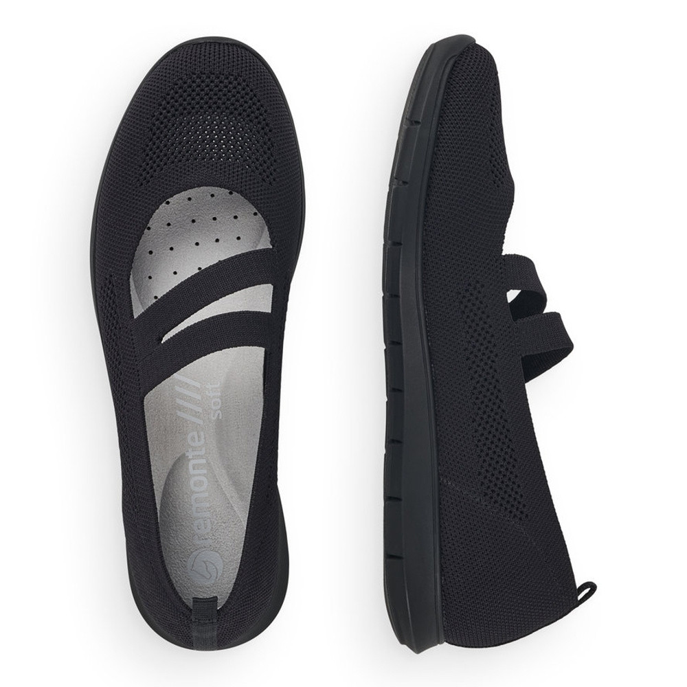 detail Dámské baleríny REMONTE R7102-01 černá S5