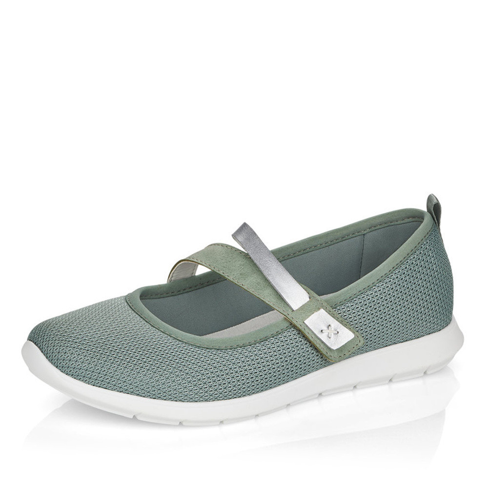 detail Dámské baleríny REMONTE R7104-52 zelená S2