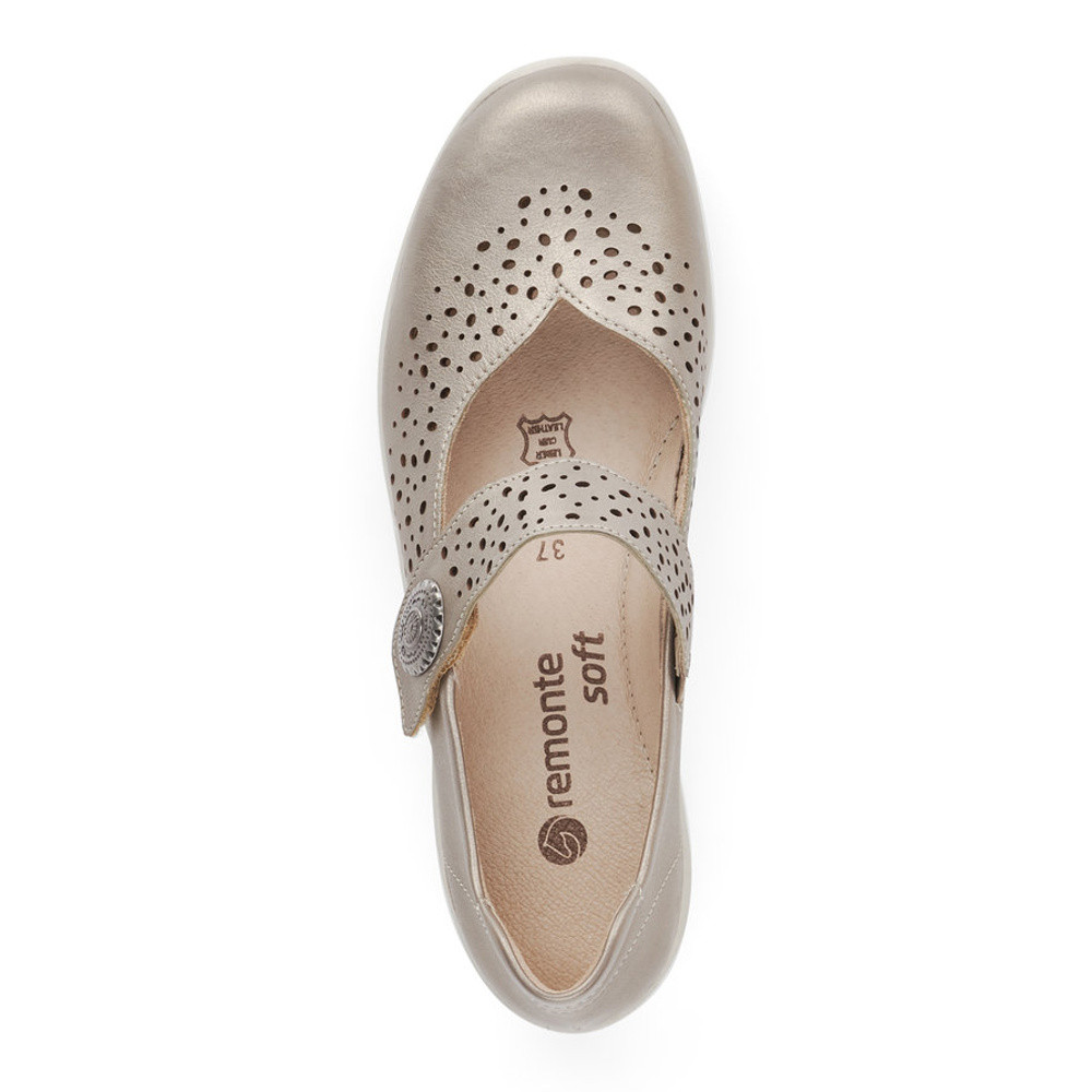 detail Dámské polobotky REMONTE RIE-10100865-S1 zlatá