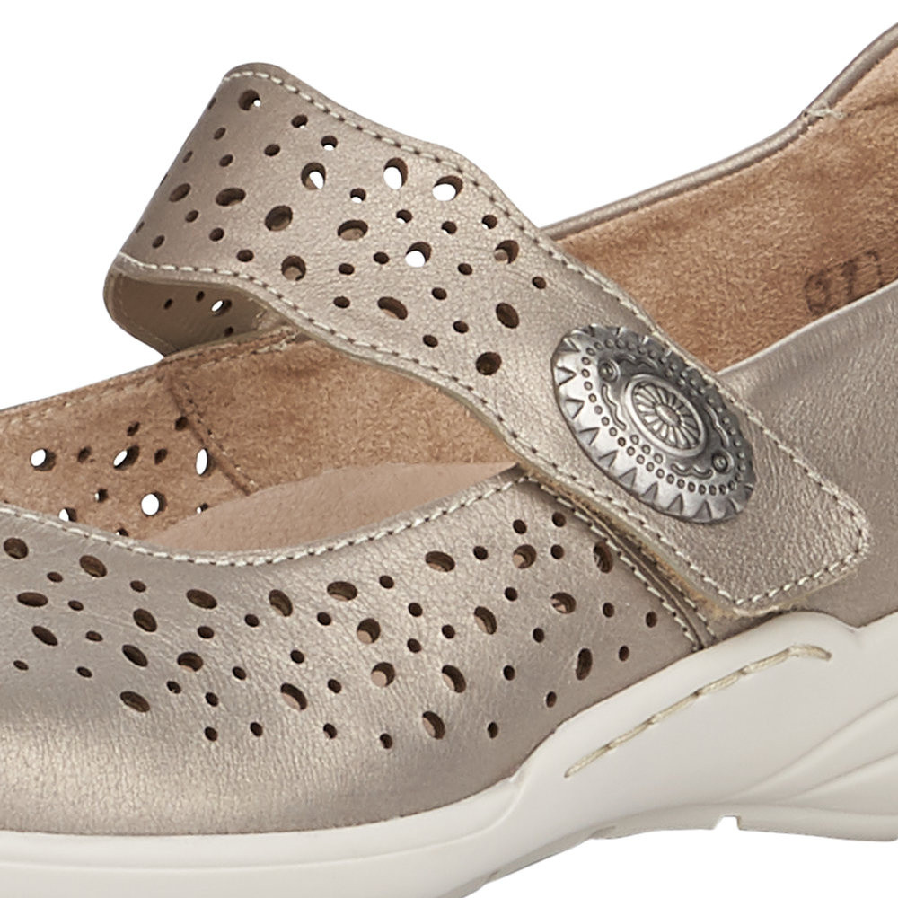 detail Dámské polobotky REMONTE RIE-10100865-S1 zlatá