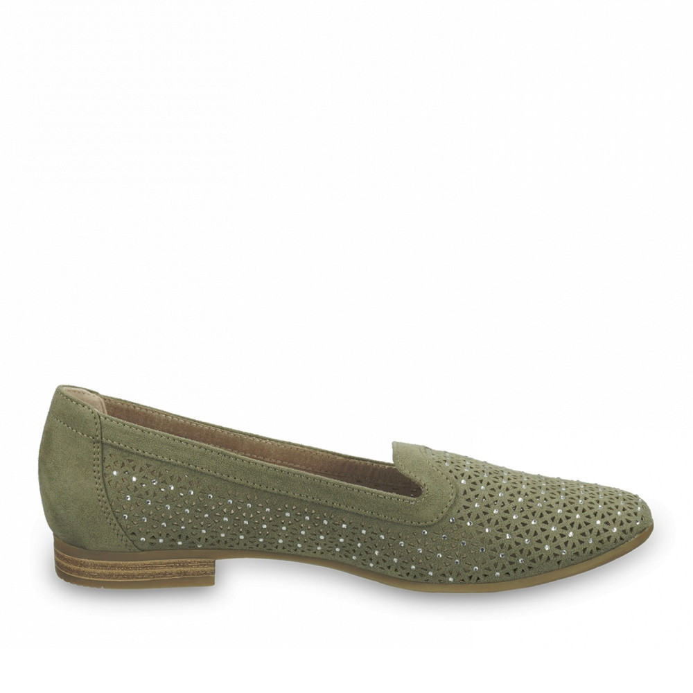 detail Dámské mokasíny JANA 24265-26-727 zelená S1