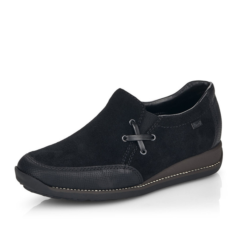 detail Dámské mokasíny RIEKER RIE-10101488-W1 černá