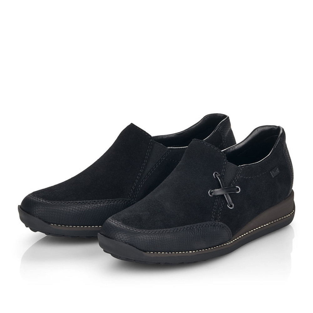 detail Dámské mokasíny RIEKER RIE-10101488-W1 černá