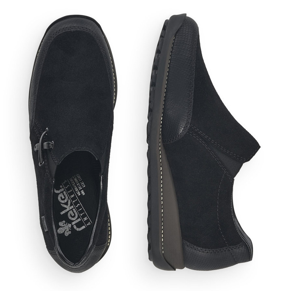 detail Dámské mokasíny RIEKER RIE-10101488-W1 černá